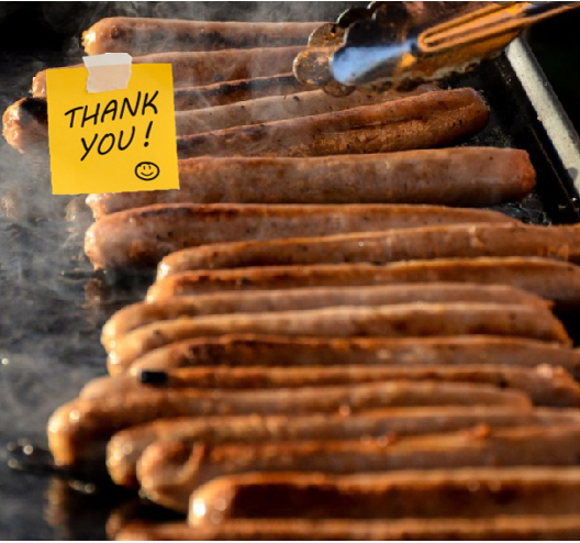 Sausage Sizzle A Great Big Thank You!